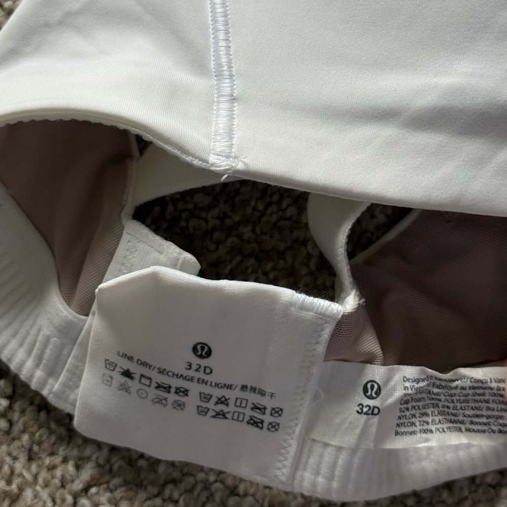 Lululemon energy bra high support in white - Picture 3 of 3